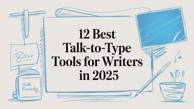 12 Best Talk-to-Type Tools for Writers in 2025