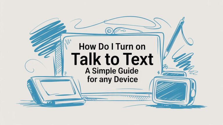 How Do I Turn On Talk To Text A Simple Guide for Any Device
