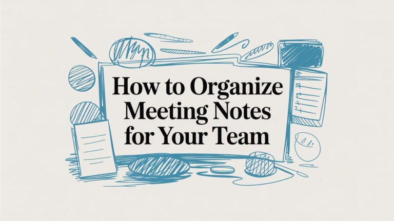 How to Organize Meeting Notes for Your Team