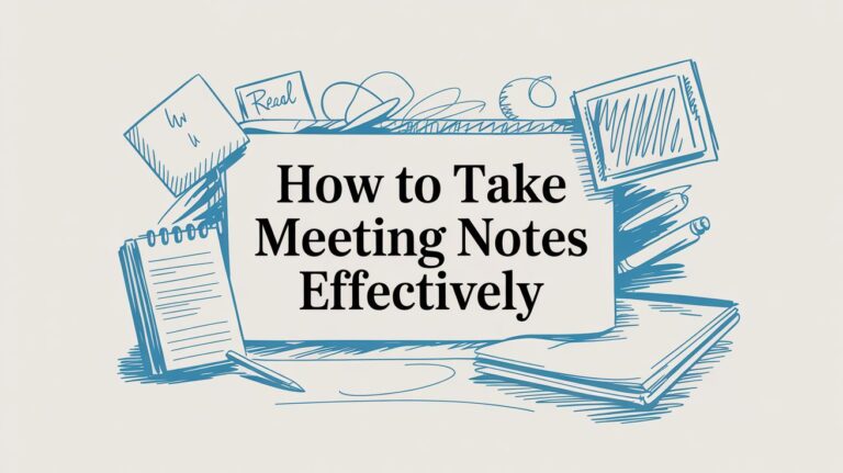 How to Take Good Notes in a Meeting