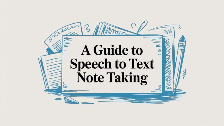 A Guide to Turning Your Talk into Notes