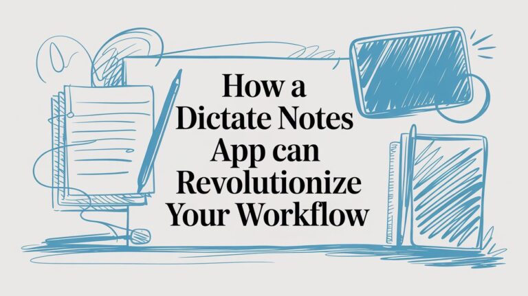 How a Dictate Notes App Can Change How You Work