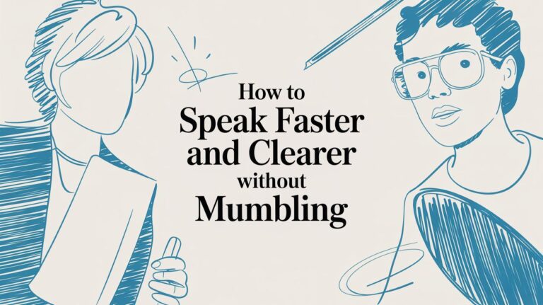 How to Speak Faster Without Mumbling