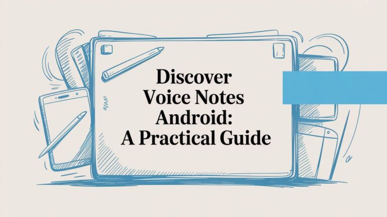 A Simple Guide to Voice Notes on Your Android Phone