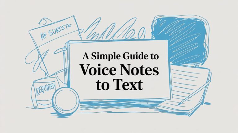 A Simple Guide to Turning Voice Notes into Text