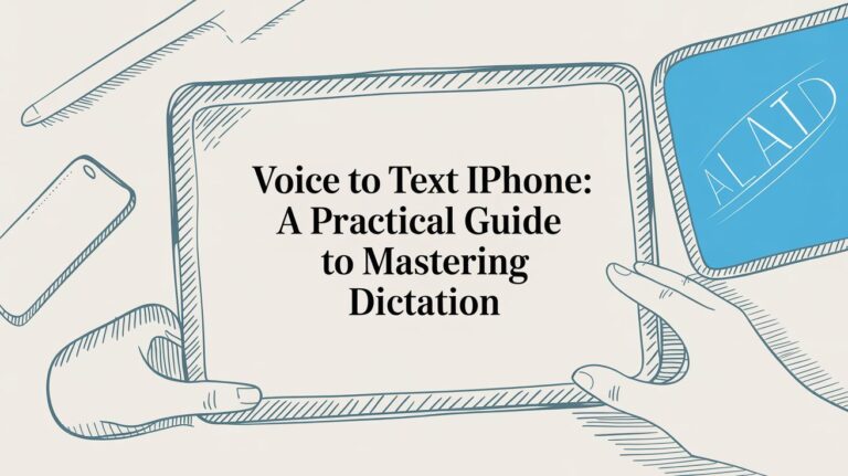 How to Talk to Your iPhone and Make It Type