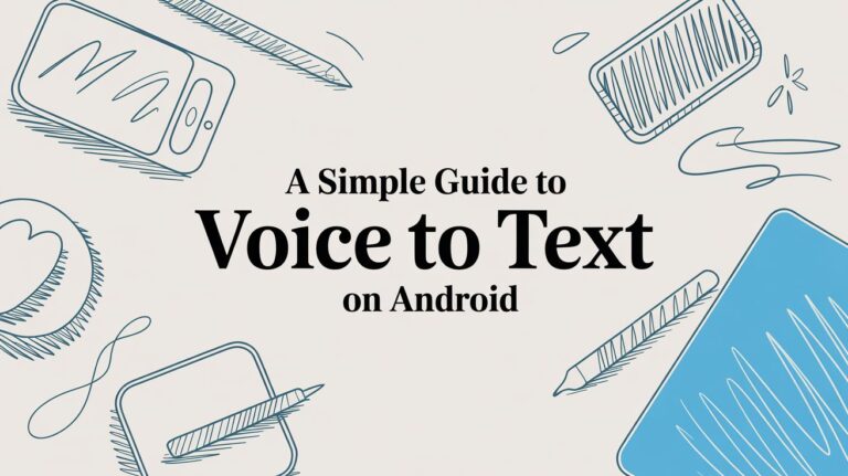 A Simple Guide to Voice to Text on Android