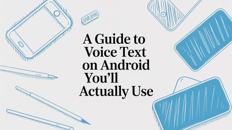 How to Talk to Your Phone So It Types for You